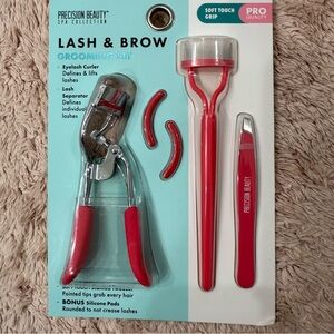 Precision Beauty Lash & Brow Grooming Set - Pink